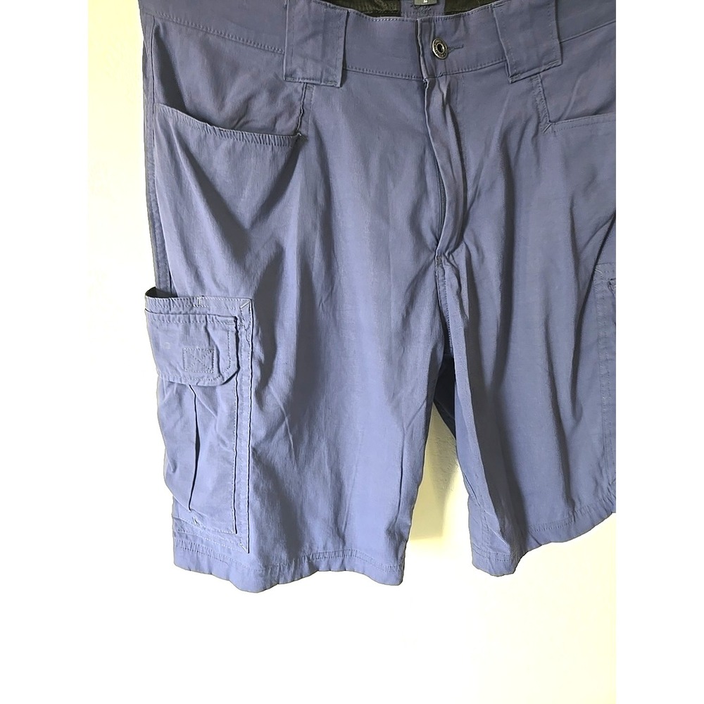 Eddie Bauer Rainier Shorts Men's 36 Blue Hiking Cargo Travex Stretch Tech 10" - Picture 6 of 12